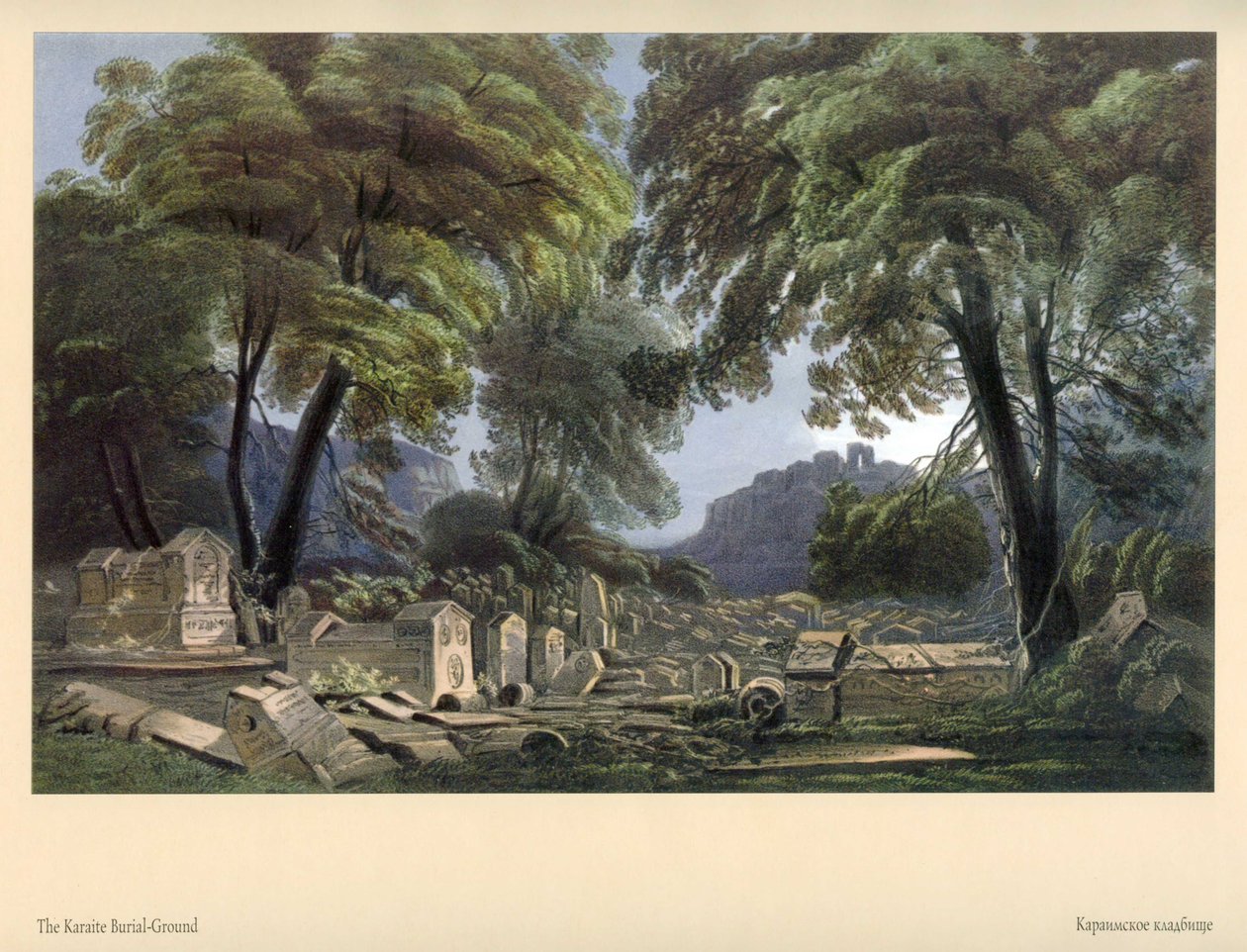 Carlo Bossoli. Karaite kirkegård av Carlo Bossoli