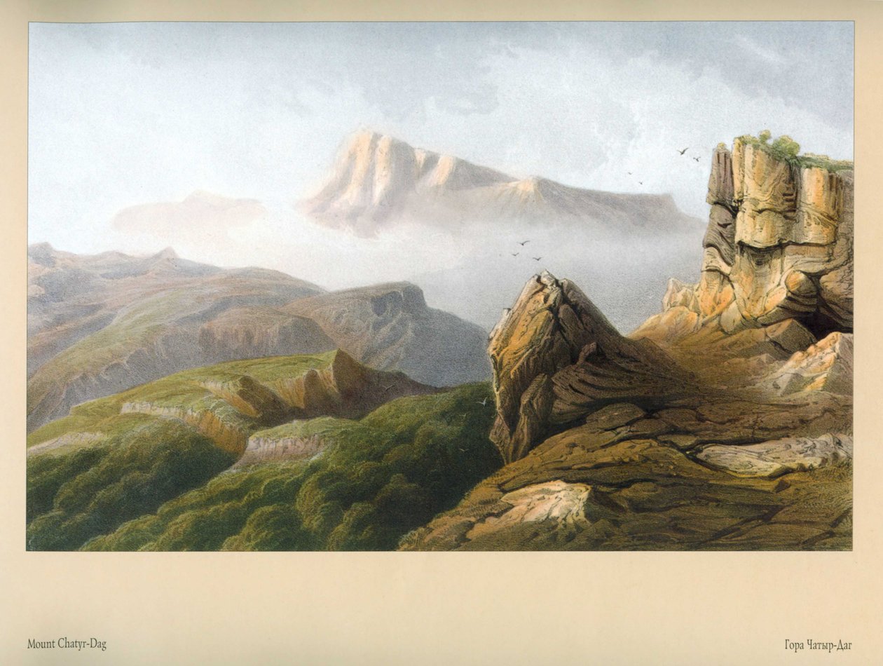 Carlo Bossoli. Fjell Chatyr-Dag av Carlo Bossoli