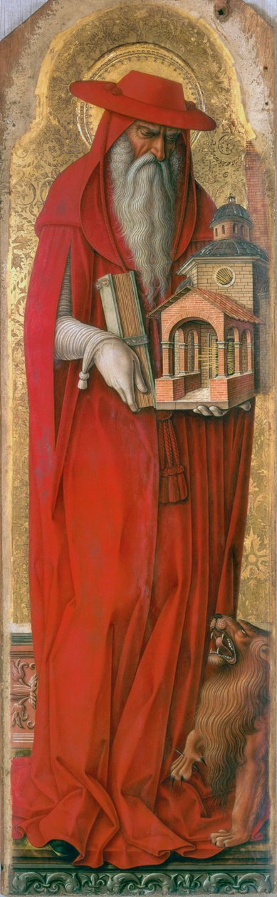St. Jerome, ca. 1476 (tempera på panel) av Carlo Crivelli