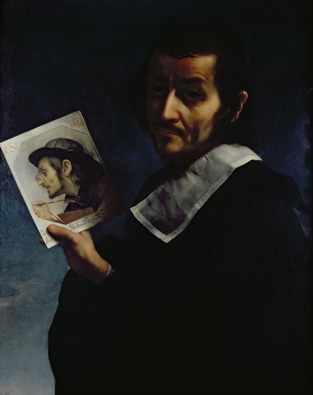 Selvportrett, 1674 av Carlo Dolci