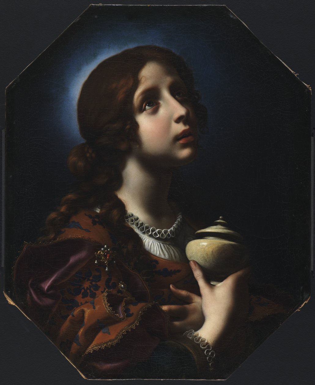 Den angrende Magdalena, ca. 1650-51 av Carlo Dolci