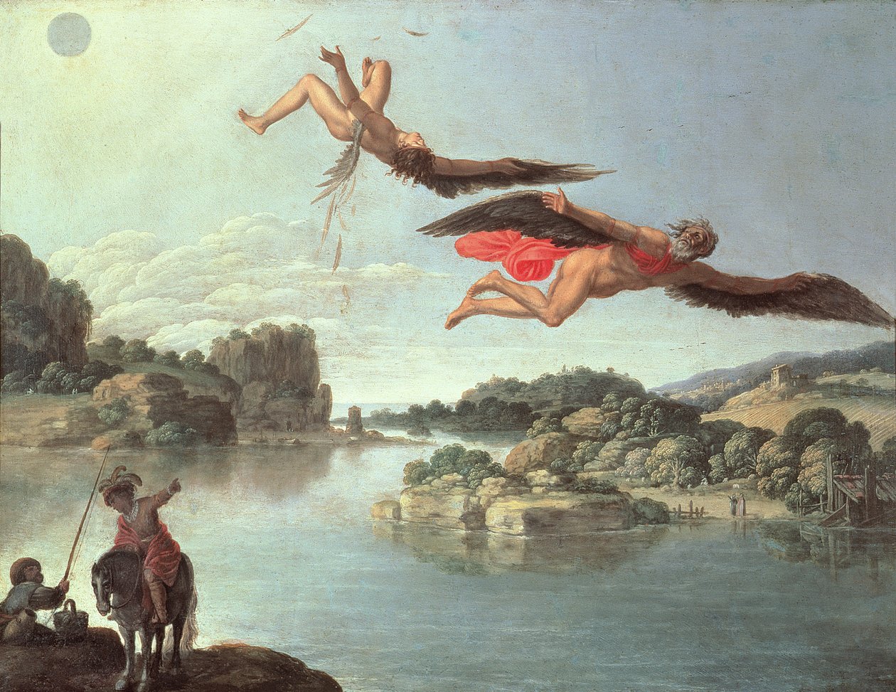 Ikaros fall av Carlo Saraceni