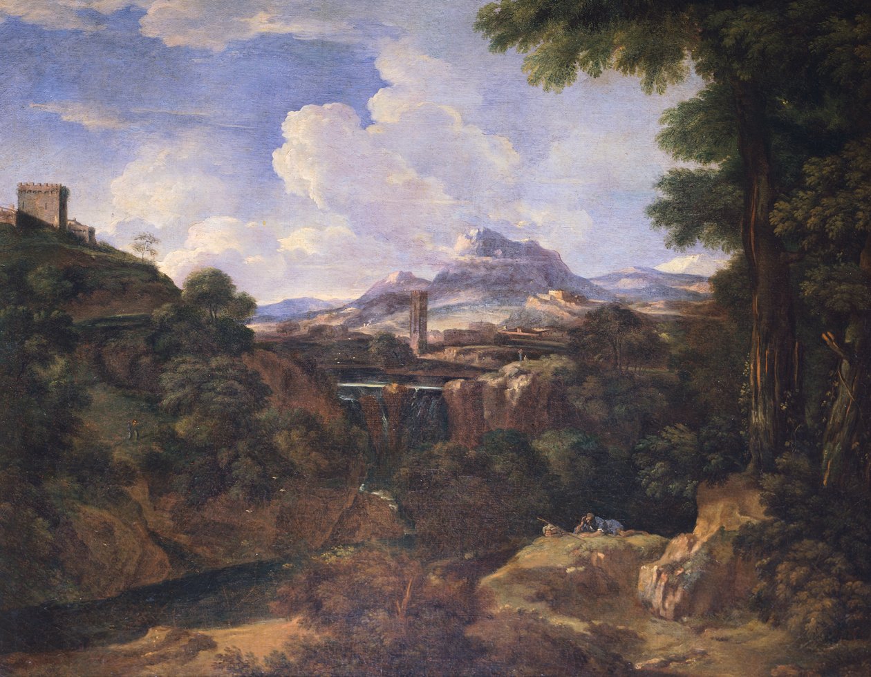 Landskap, av Antonio Tavella (1668-1738). av Carlo Antonio Tavella