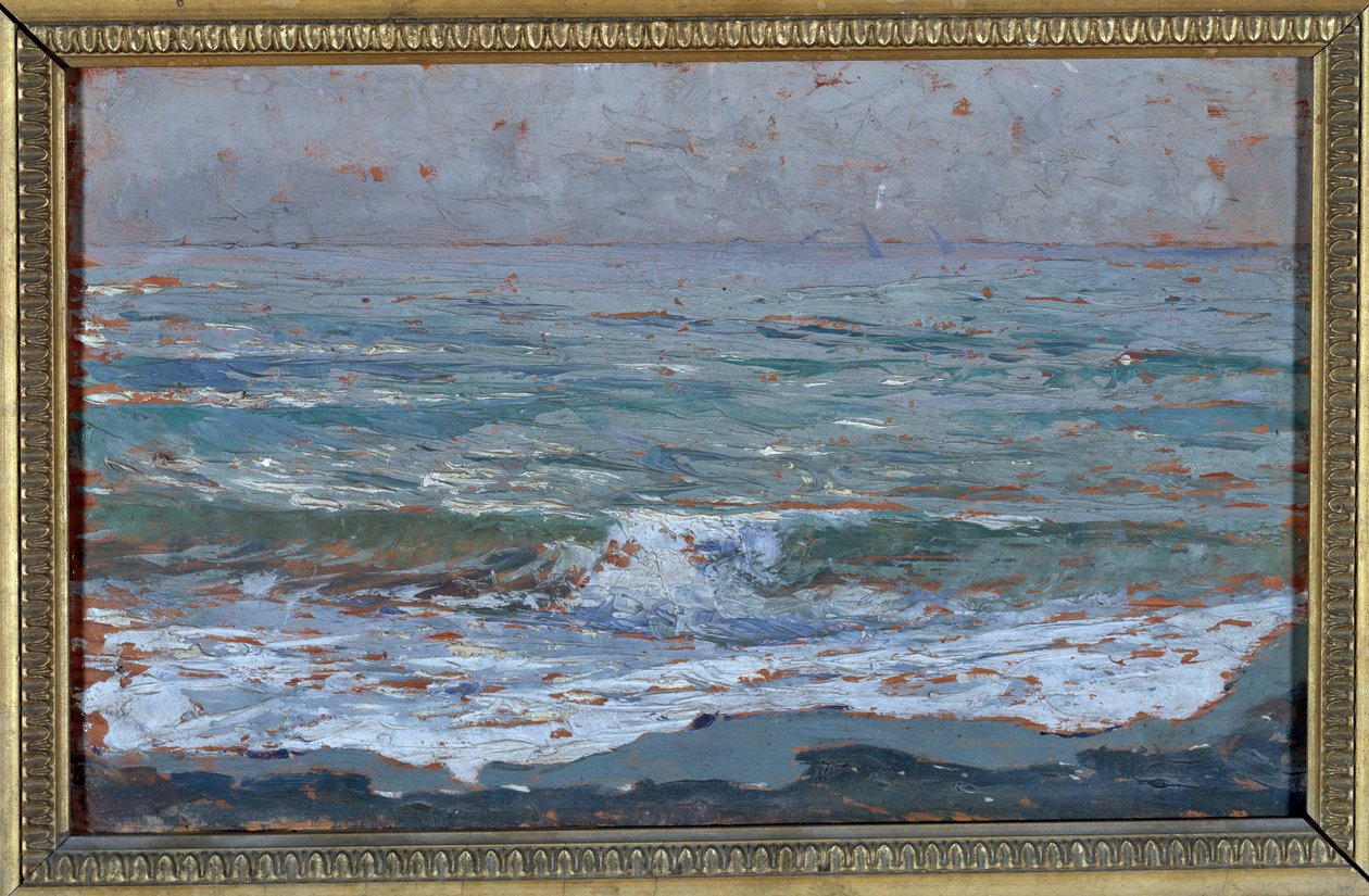 Seascape (olje på lerret av Carlo Bixio