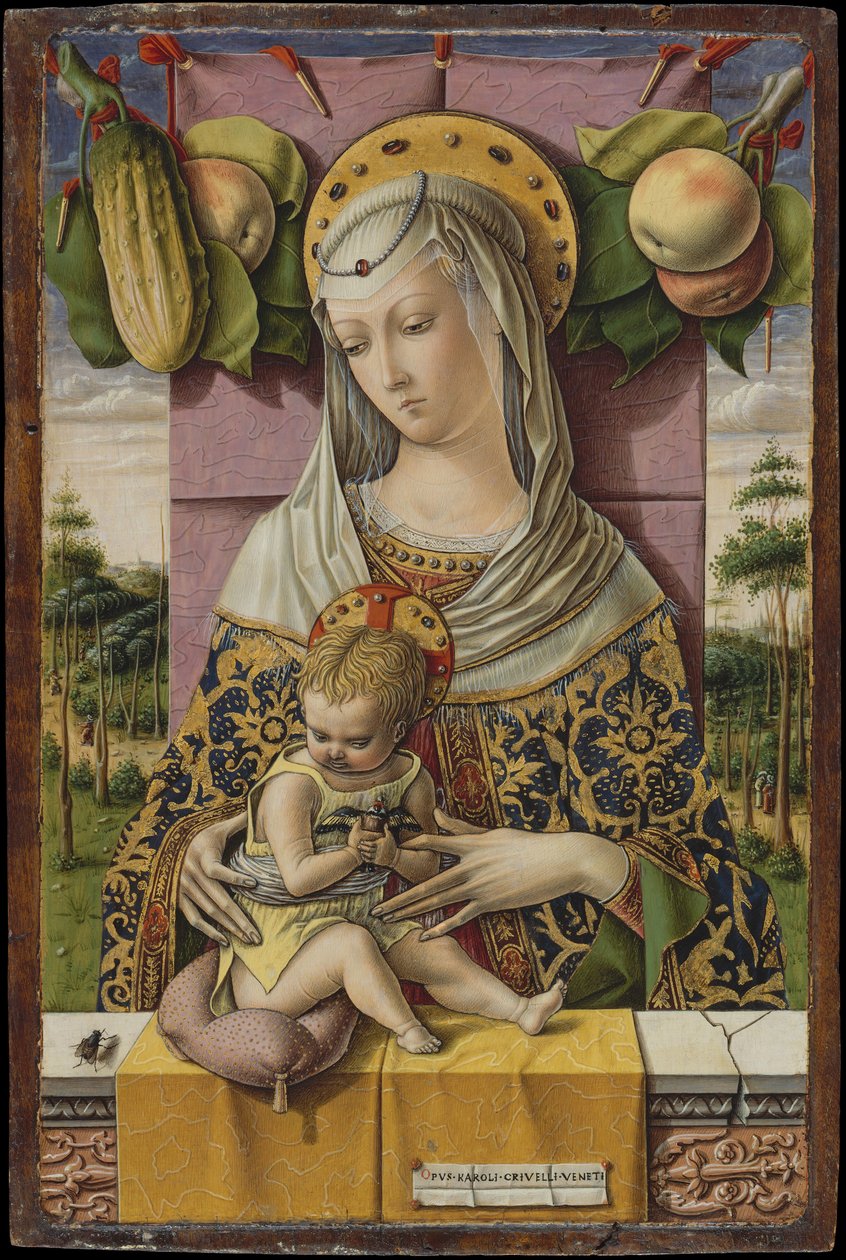 Madonna og barn, ca. 1480. av Carlo Crivelli