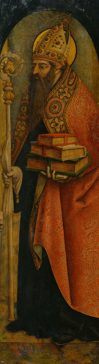 Saint Augustine, 1480-tallet av Carlo Crivelli