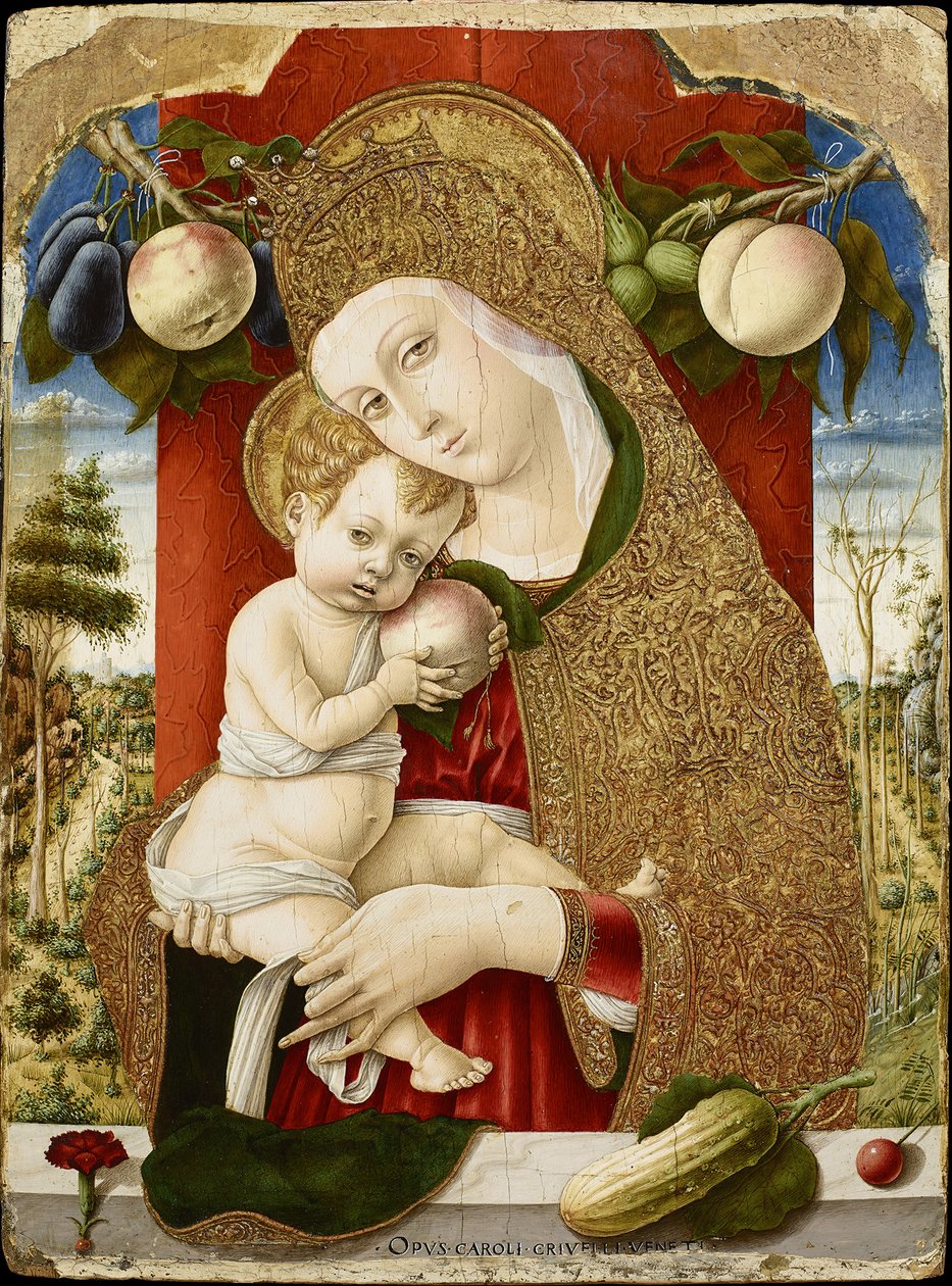 Jomfru og barn, 1482-1483 av Carlo Crivelli