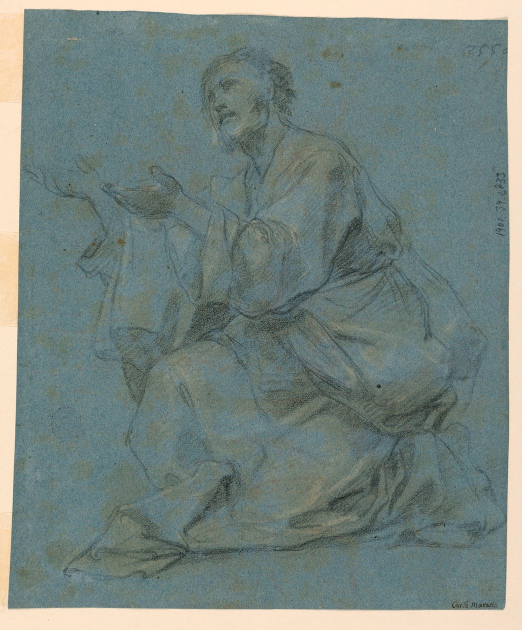 Studier: To sittende menn av Carlo Maratti