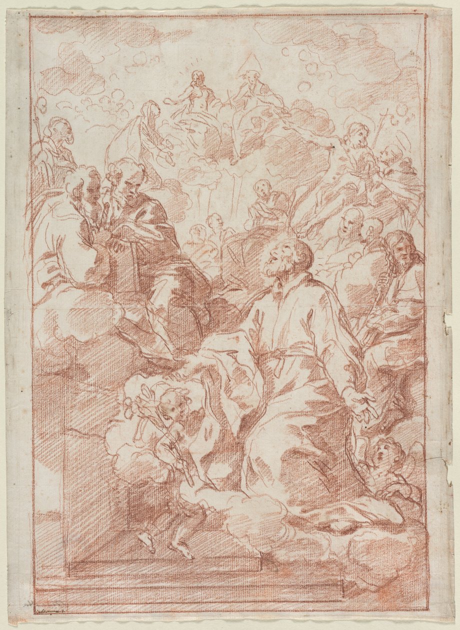 Visjon av St. Philip Neri, ca. 1673-75. av Carlo Maratta or Maratti