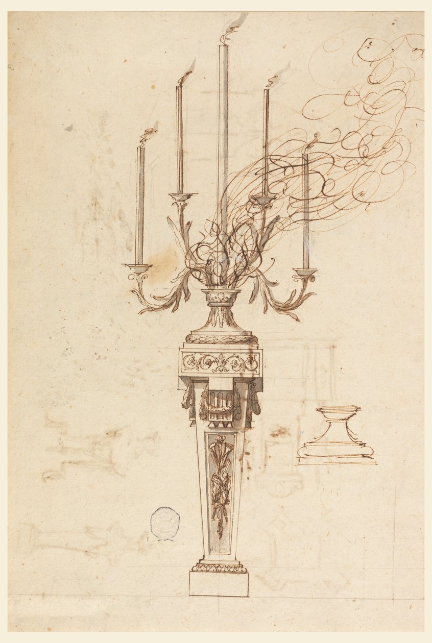 Design for en kandelaber av Carlo Marchionni