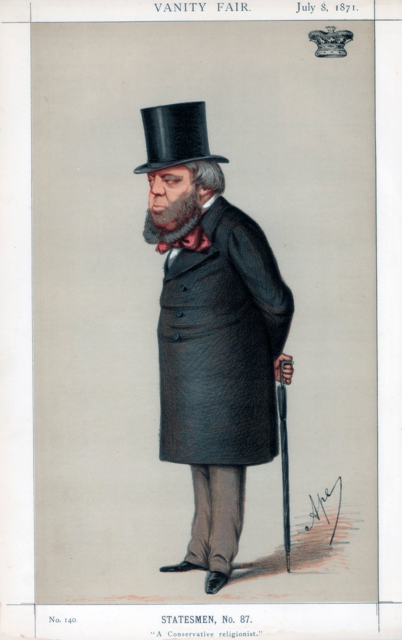 En konservativ religionist, 1871. av Carlo Pellegrini