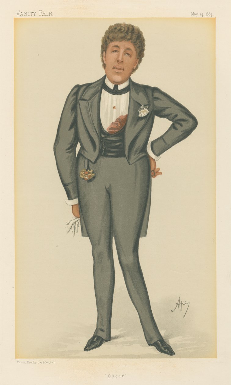 Oscar, Oscar Wilde (Vanity Fair-serien) av Carlo Pellegrini