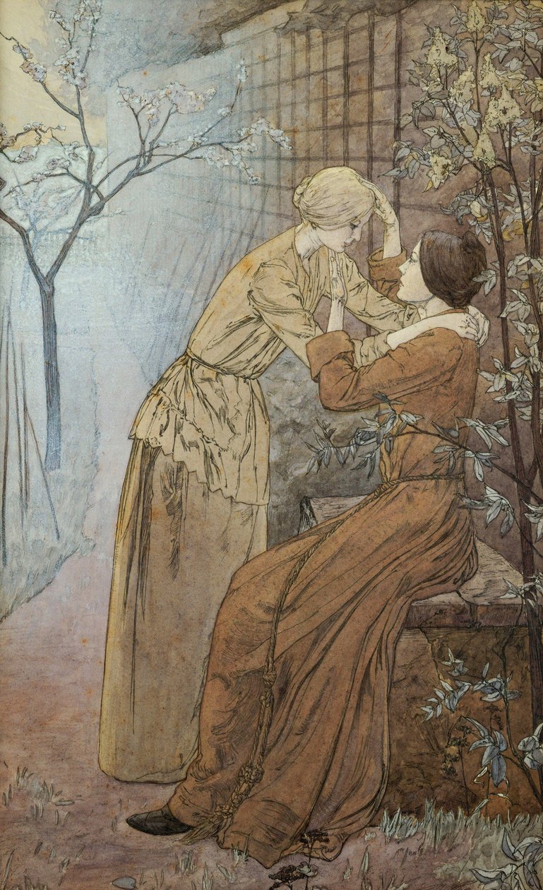 The Rendezvous, 1892 av Carlos Schwabe