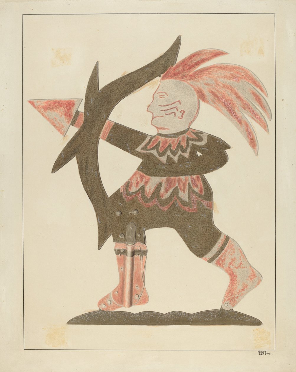 Indian Weather Vane, ca. 1936. av Carol Larson