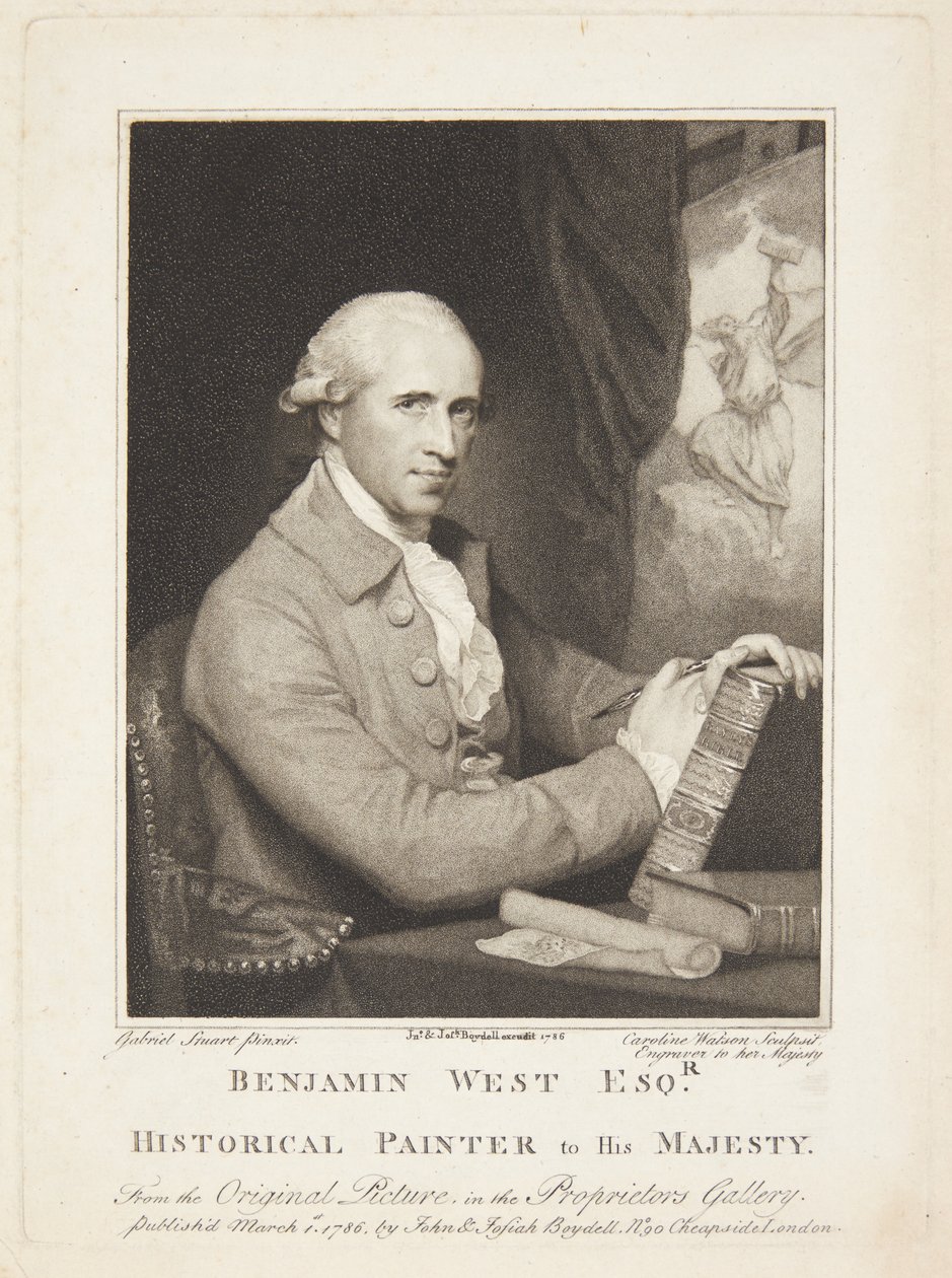 Benjamin West av Caroline Watson