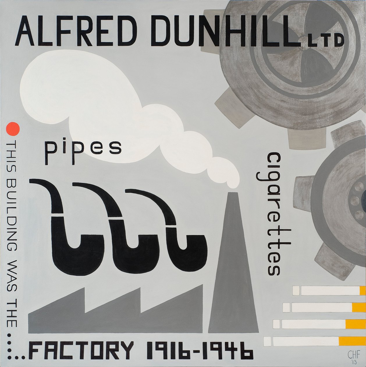 Dunhill Factory, 2013 av Carolyn Hubbard Ford