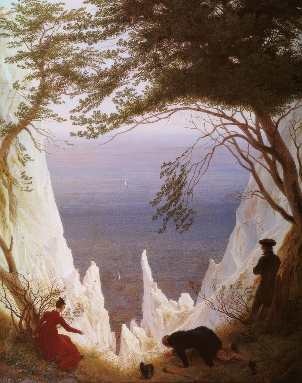 Kritklipper på Rügen av Caspar David Friedrich