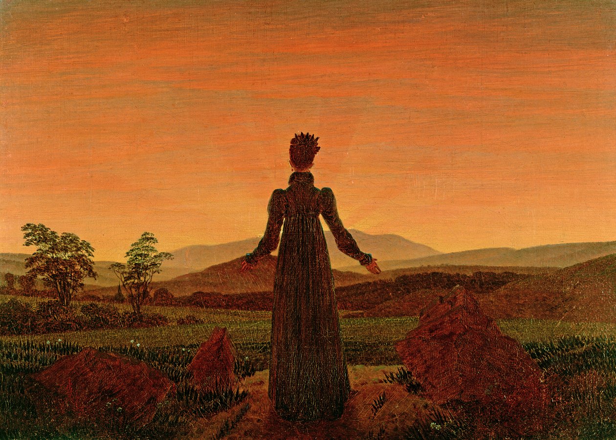 Kvinne ved daggry av Caspar David Friedrich