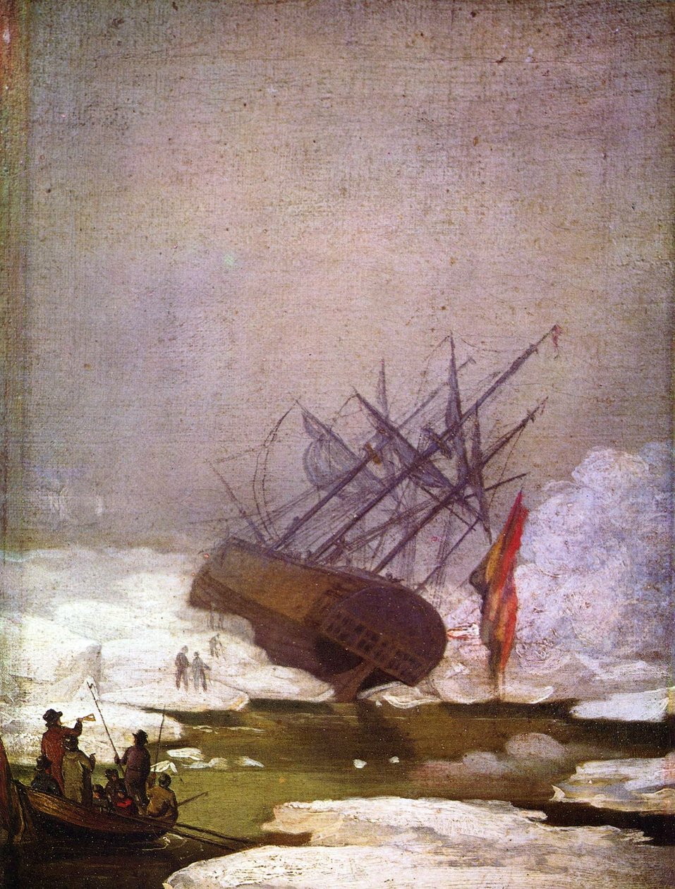 Vrak i ishavet av Caspar David Friedrich