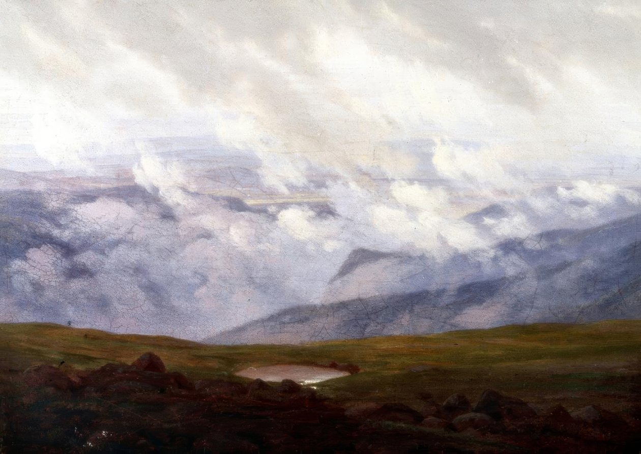Skyer i bevegelse av Caspar David Friedrich