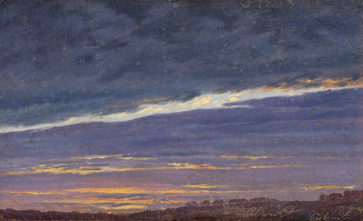 Kveldsskyet himmel av Caspar David Friedrich