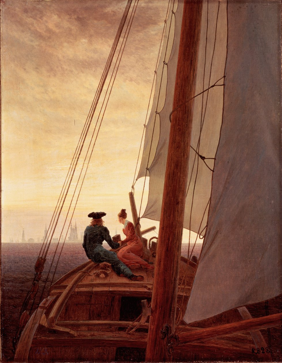På sjømannen av Caspar David Friedrich