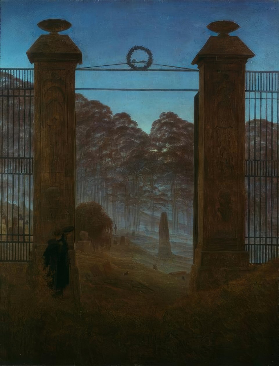 Kirkegården av Caspar David Friedrich
