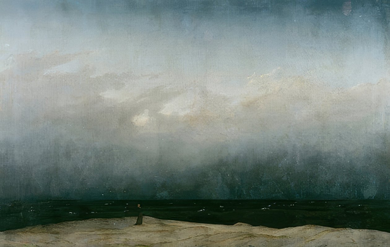Munken ved havet. 1808-1810 av Caspar David Friedrich