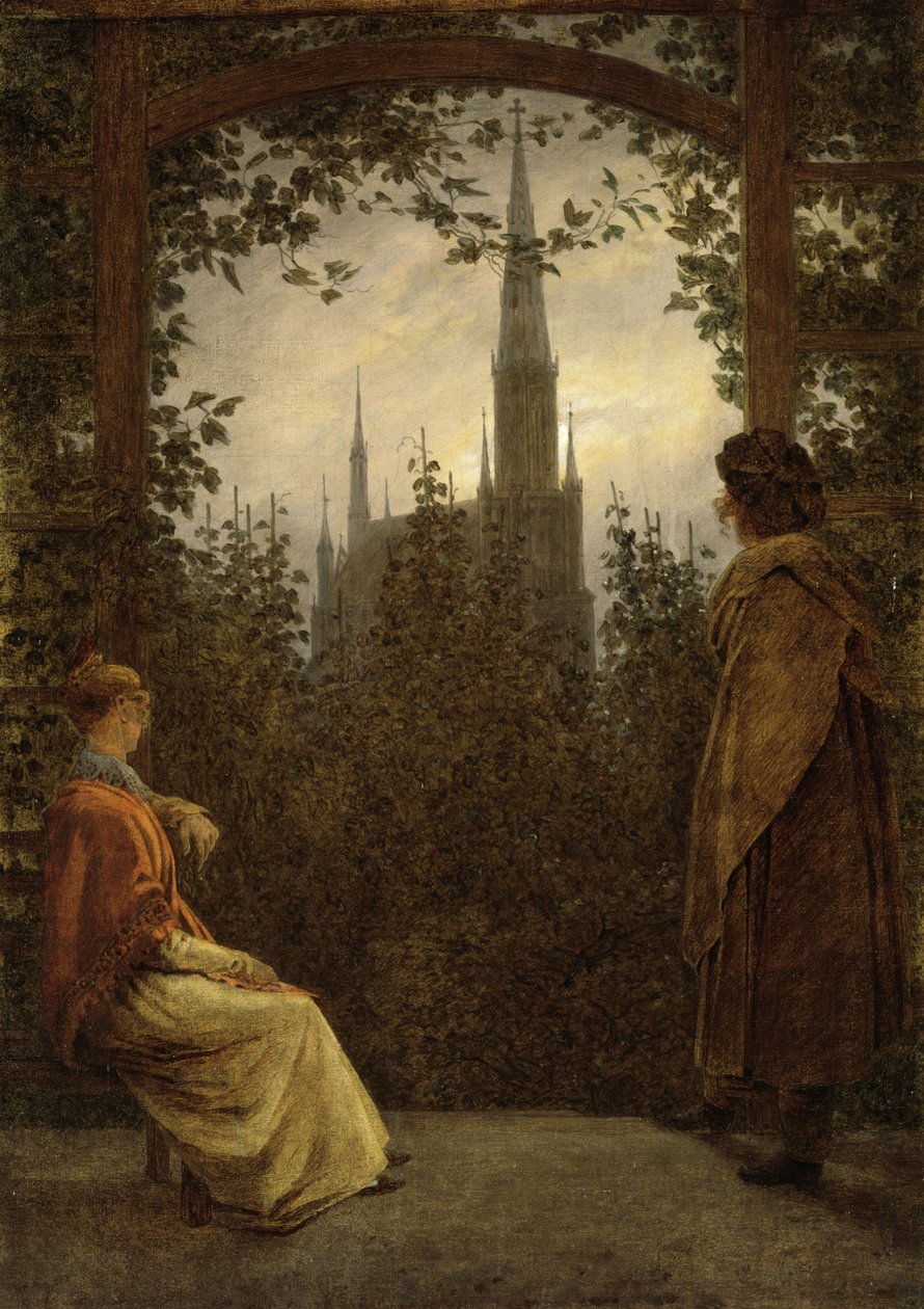 Garden Bower i Greifswald, 1818 av Caspar David Friedrich