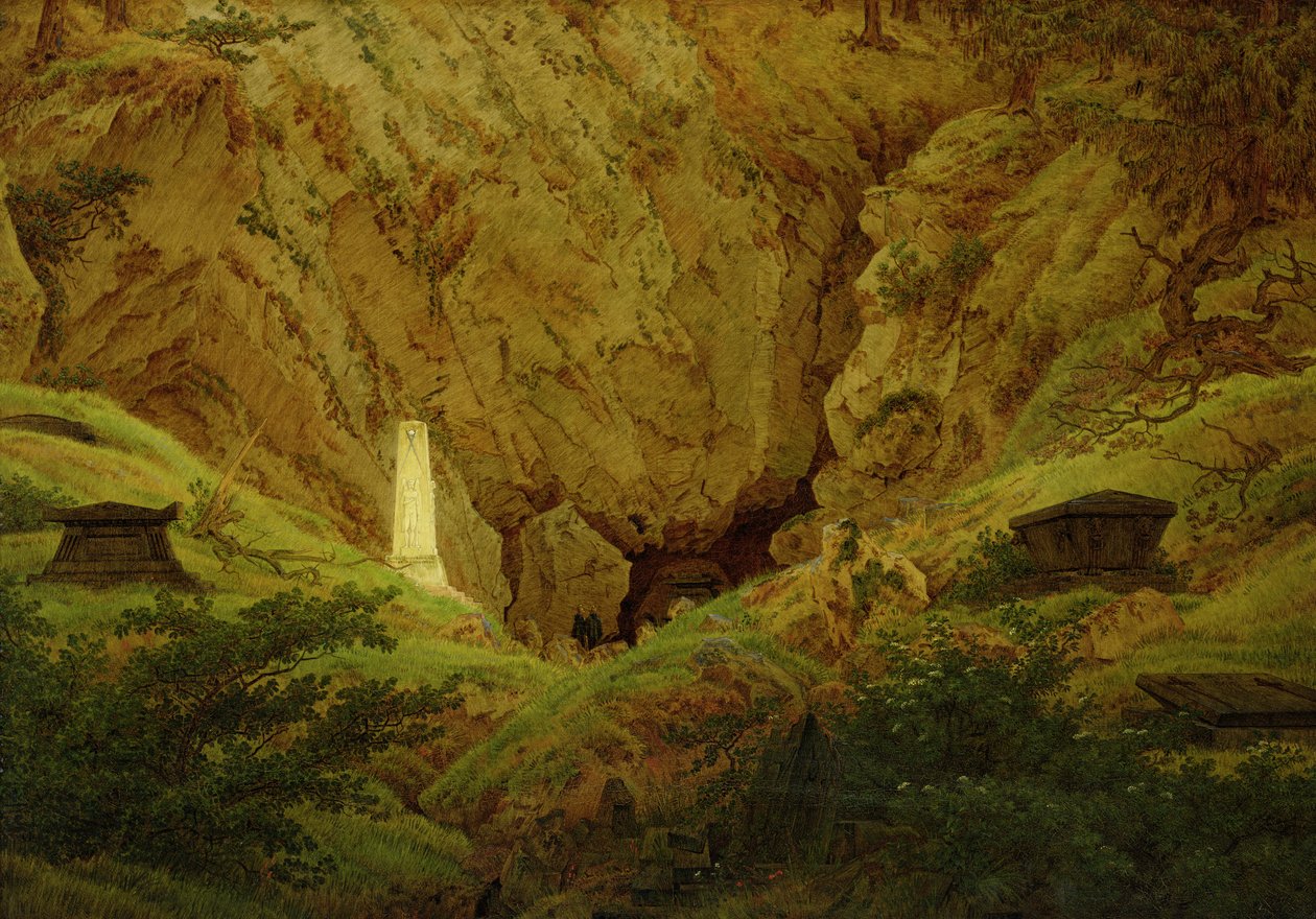 Graver av gamle helter, 1812 av Caspar David Friedrich