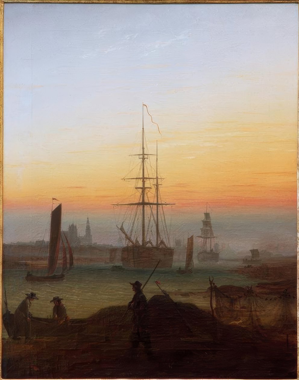 Greifswald havn av Caspar David Friedrich