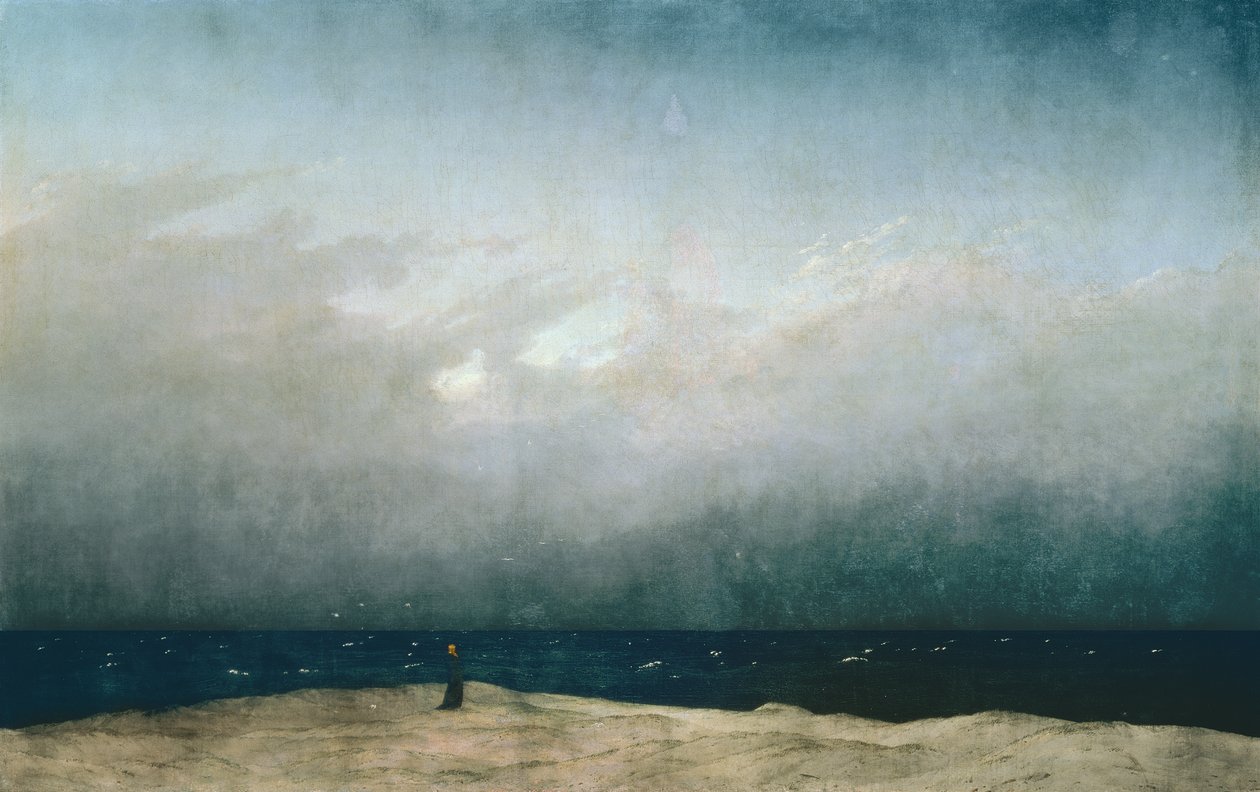 Munk ved havet av Caspar David Friedrich