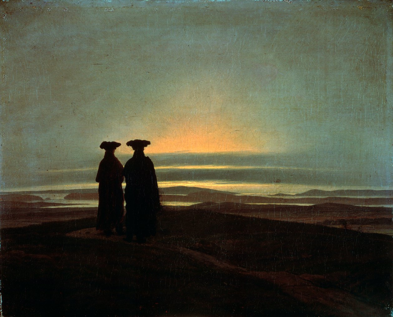 Sunset Brothers, mellom 1830 og 1835. av Caspar David Friedrich