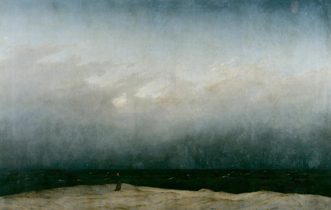Munken ved havet, 1808-1810 av Caspar David Friedrich