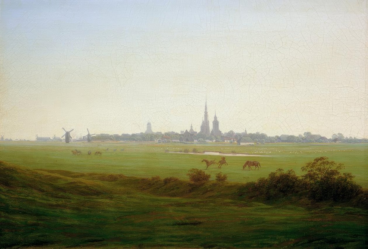 Enger nær Greifswald av Caspar David Friedrich