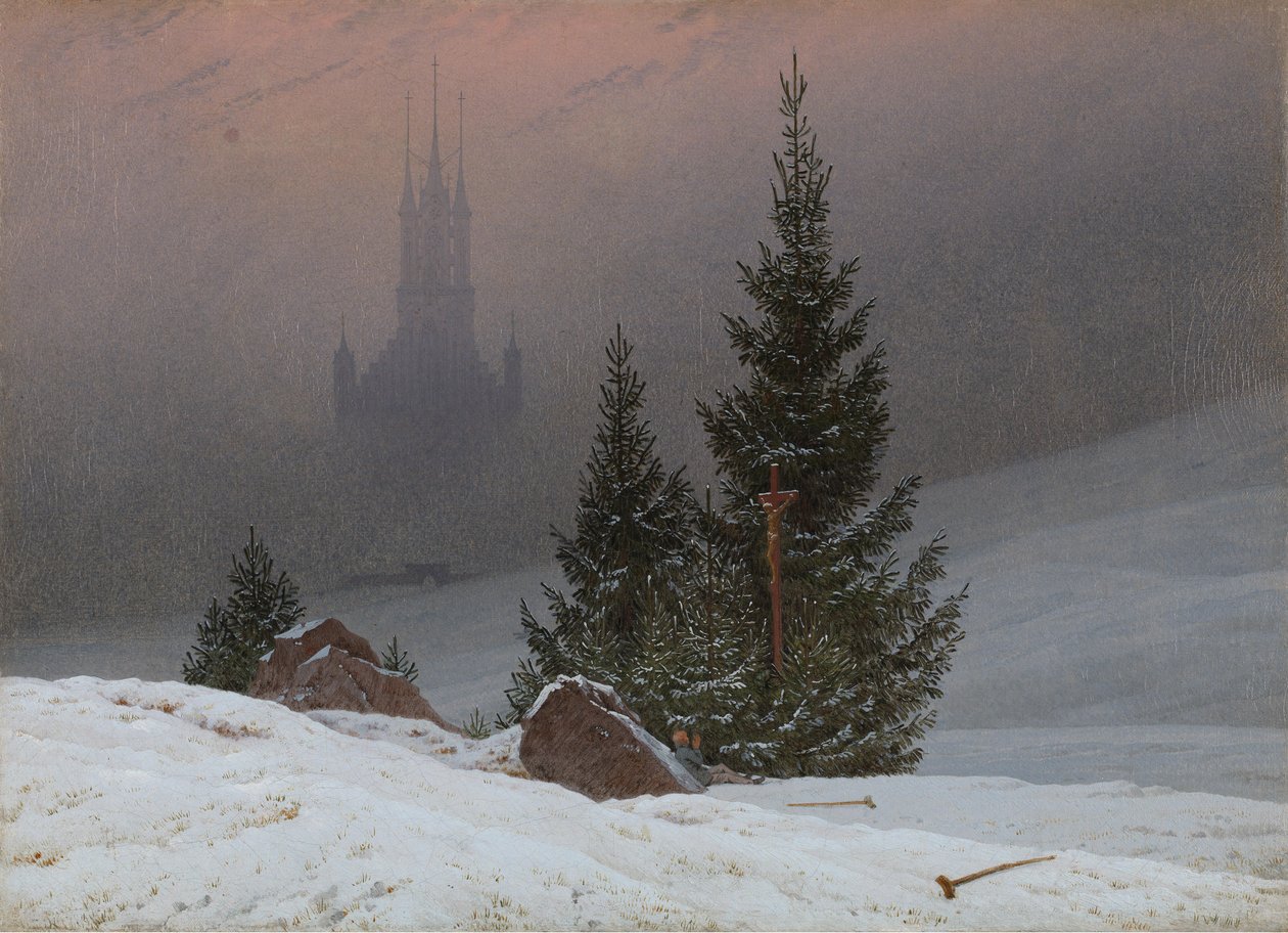 Vinterlandskap, ca. 1811 (olje på lerret) av Caspar David Friedrich