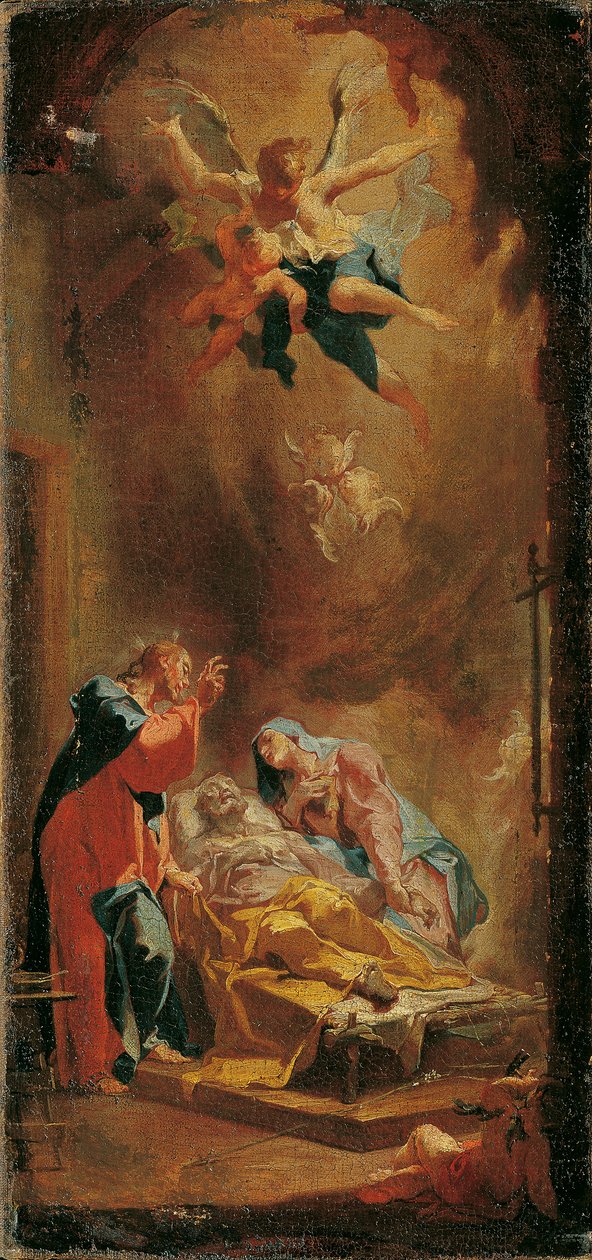 St. Josephs død av Caspar Franz Sambach