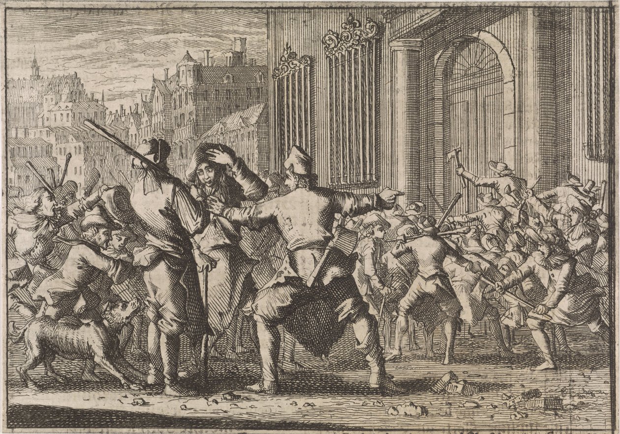 Opprør i Barcelona, ​​1640 av Caspar Luyken (attributed to)