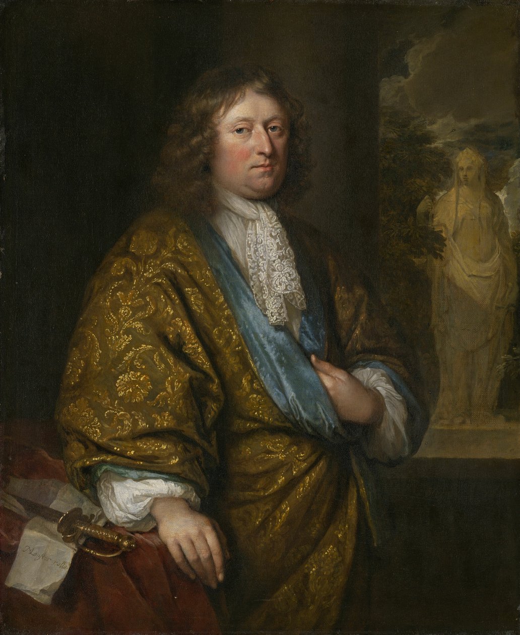Portrett av en gentleman av Caspar Netscher