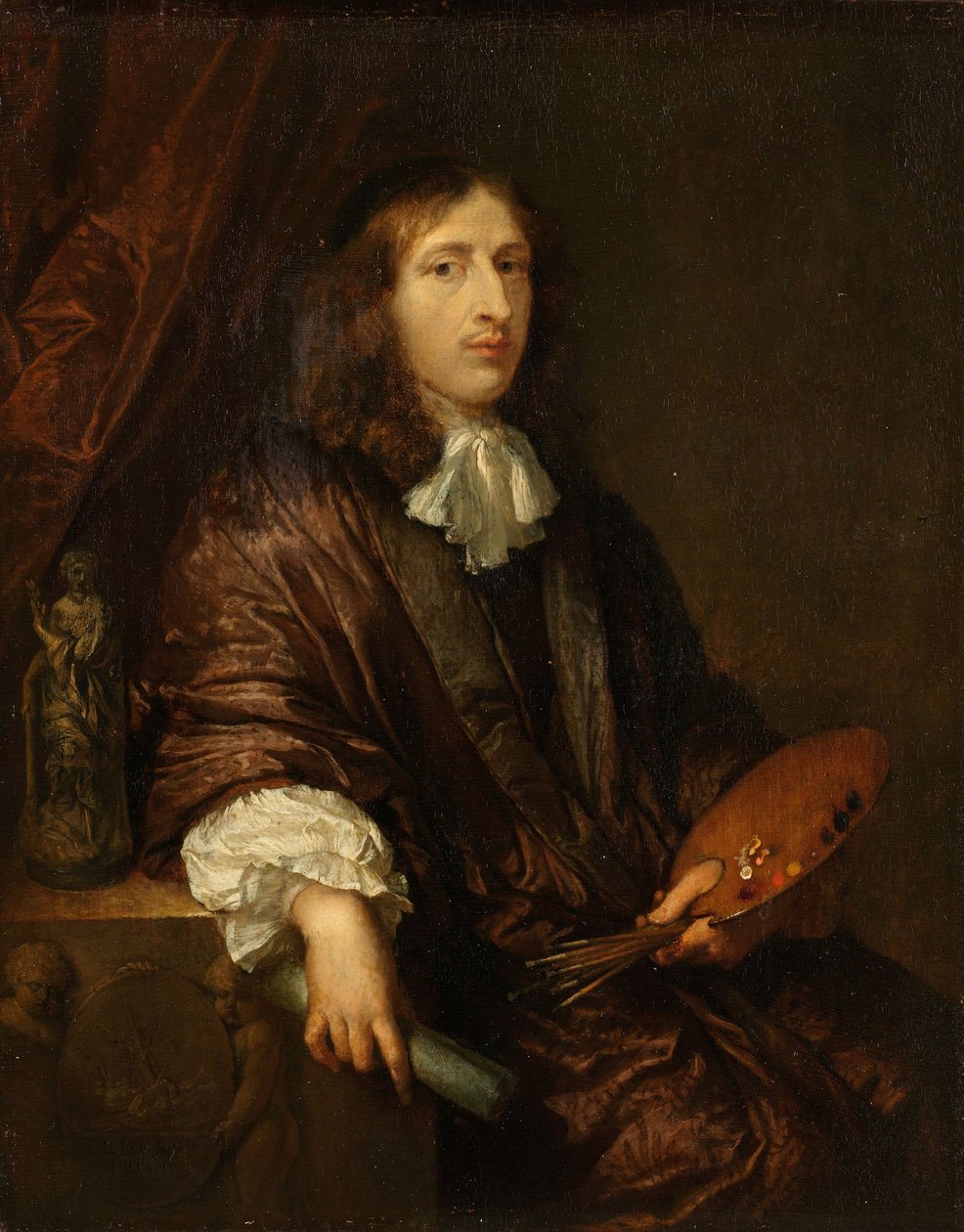 Selvportrett, ca. 1670. av Caspar Netscher