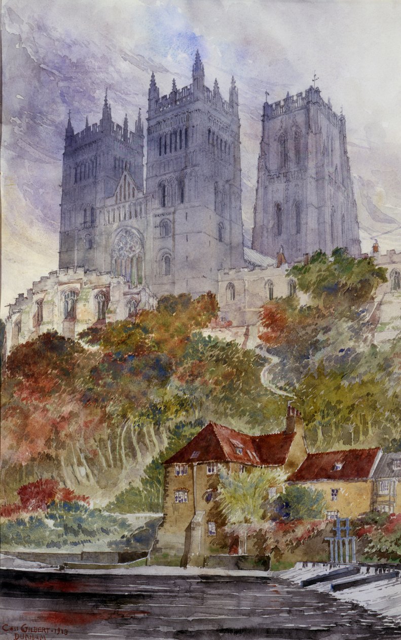 Durham Cathedral, England, 1913. av Cass Gilbert
