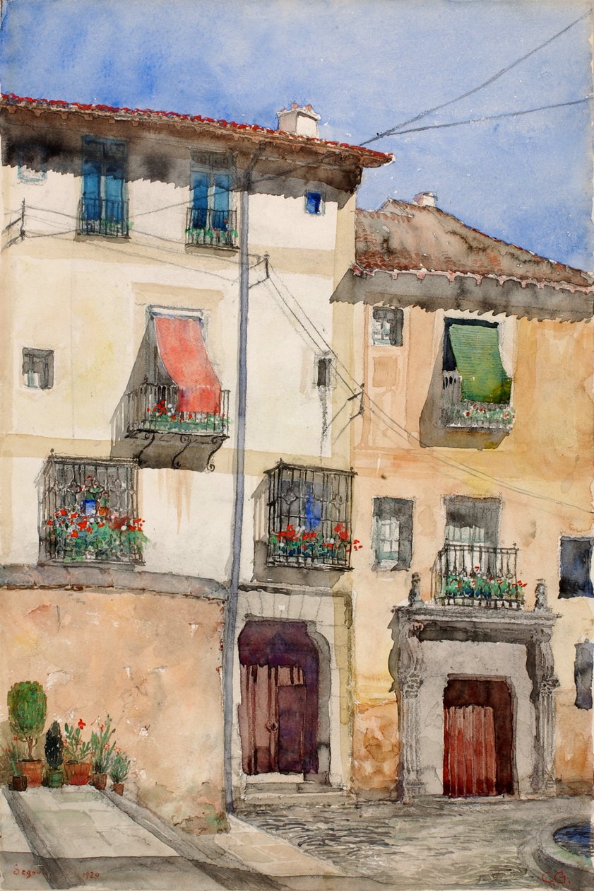Gamle huset i Segovia, Spania, 1920. av Cass Gilbert