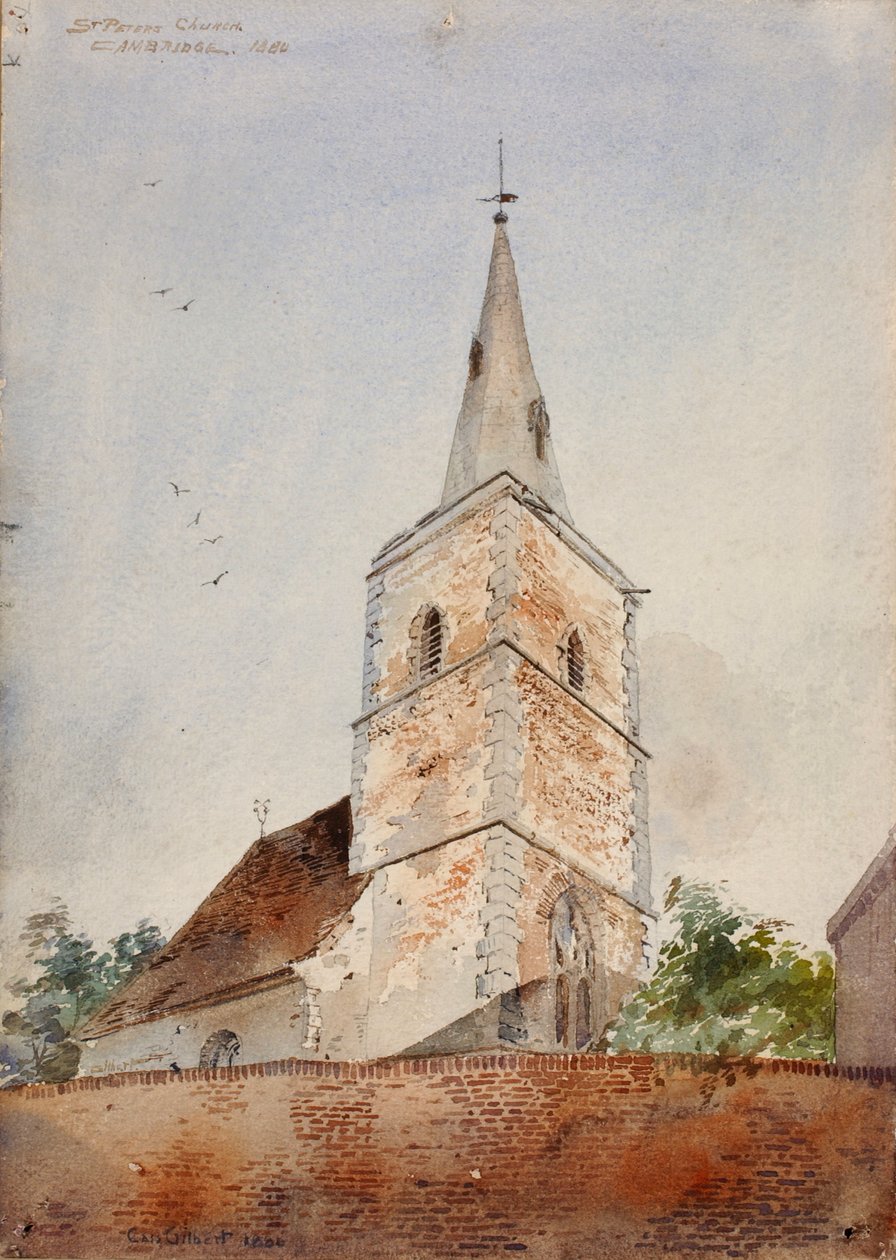 St. Peters kirke, Cambridge, England, 1880. av Cass Gilbert