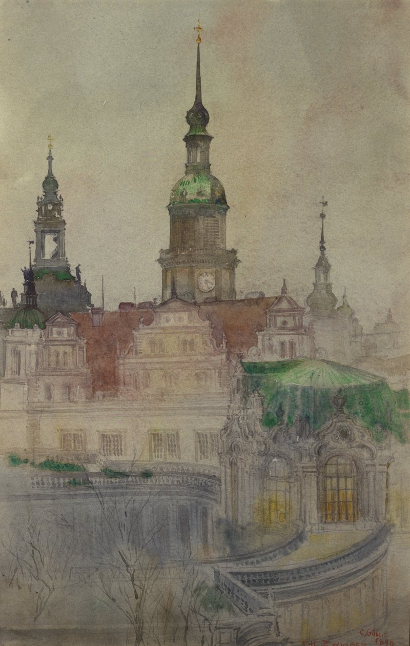 Zwinger-tårnene, Dresden, 1898. av Cass Gilbert