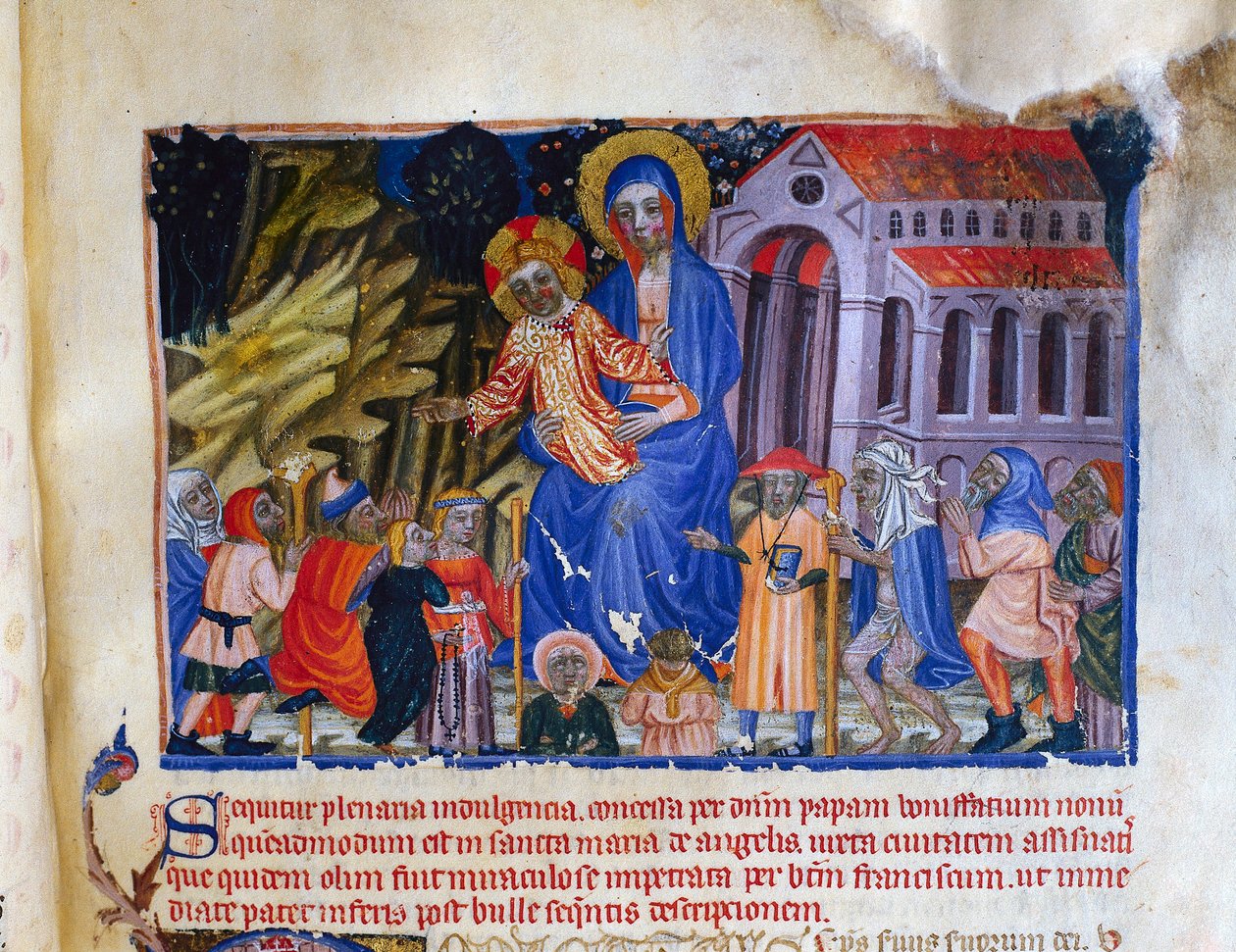 Miniatyr fra Vermeil Book of Montserrat av Catalan School