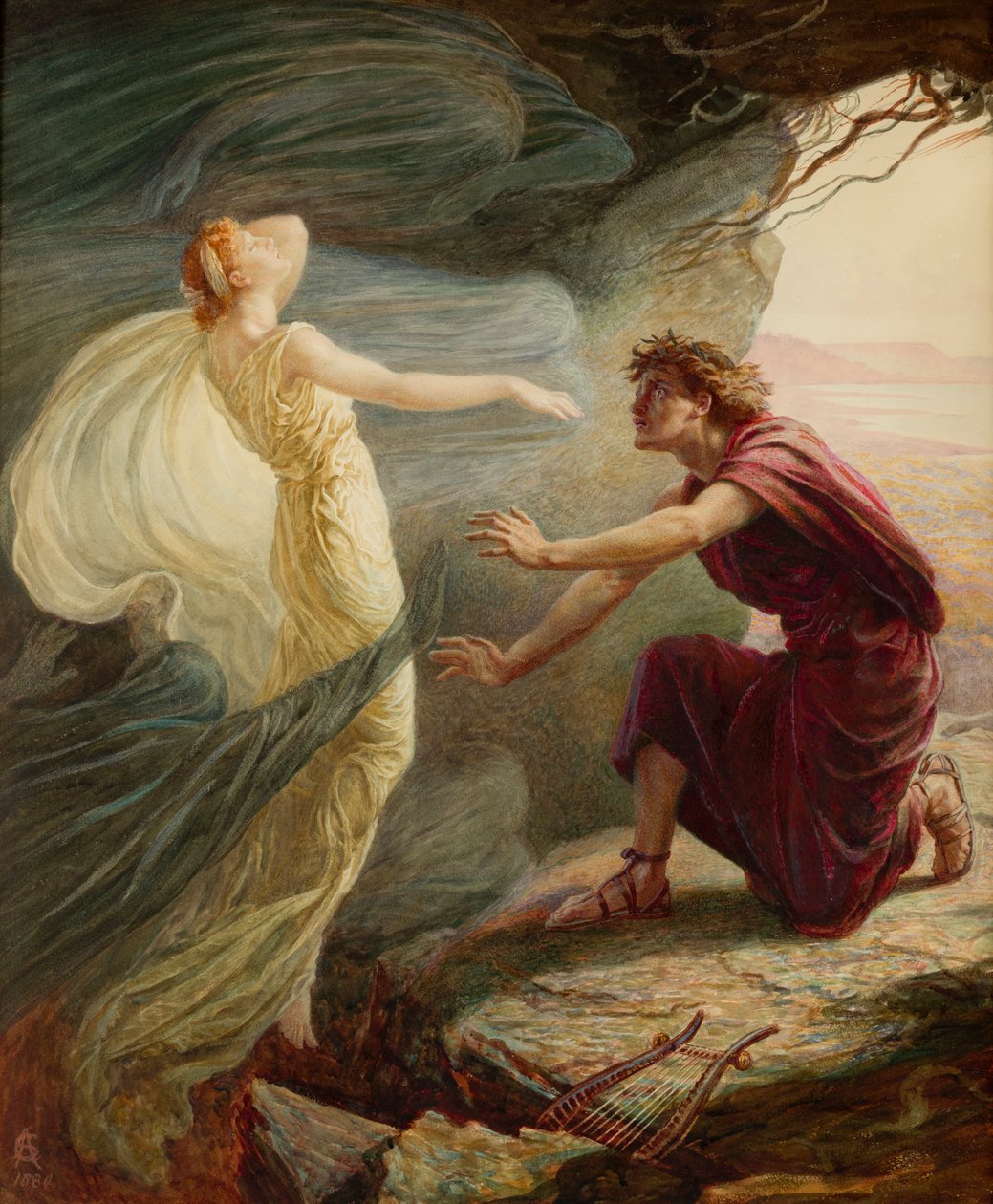 Orfeus og Eurydike av Catharine Adelaide Sparkes