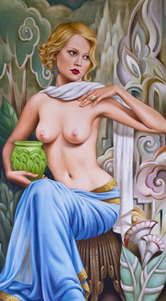 Primavera (olje på lin) av Catherine Abel