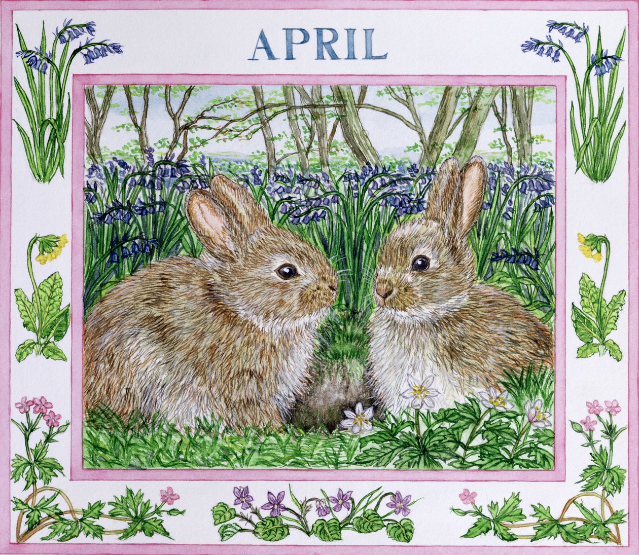 april (wc på papir) av Catherine Bradbury