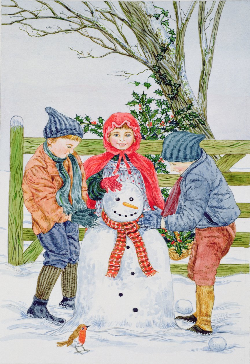 Bygge en snømann (wc) av Catherine Bradbury