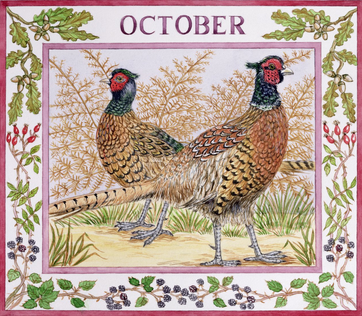 oktober (wc på papir) av Catherine Bradbury
